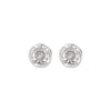 1 Pair Sterling Silver Zircon Geometric Ear Studs