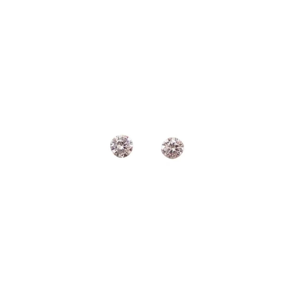 1 Pair Sterling Silver Zircon Geometric Ear Studs