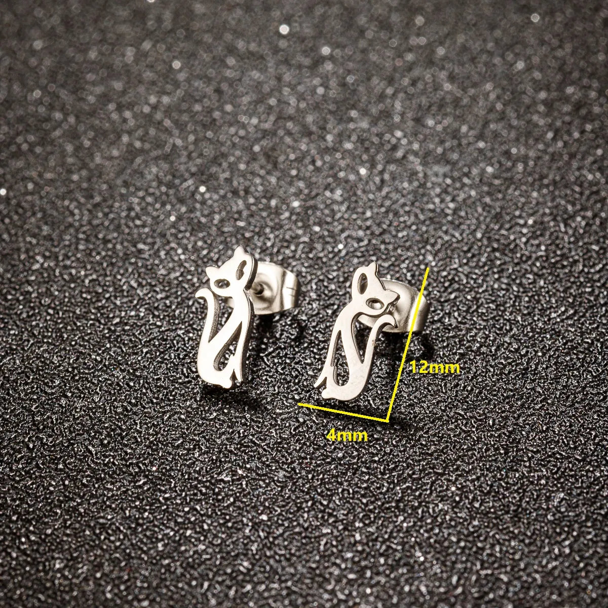 1 Pair Streetwear Animal Plating 304 Stainless Steel 18K Gold Plated Ear Studs