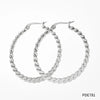 1 Pair Streetwear Circle Stainless Steel Plating Hoop Earrings