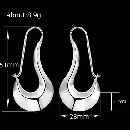 1 Pair Streetwear Solid Color Plating Copper Earrings