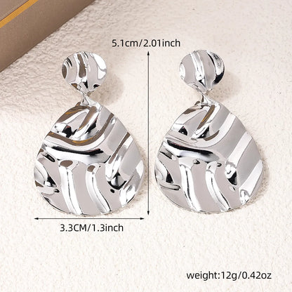 1 Pair Streetwear Water Droplets Alloy Drop Earrings