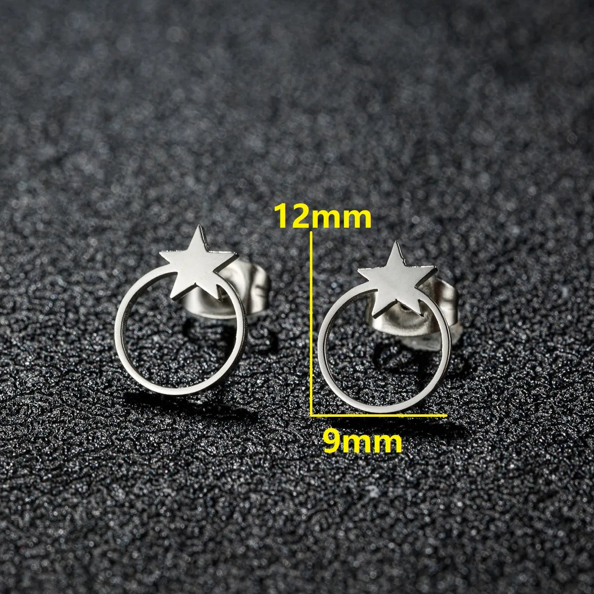 1 Pair Artistic Sweet Animal Polishing Plating Irregular 201 Stainless Steel 18K Gold Plated Ear Studs