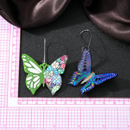 1 Pair Sweet Butterfly Arylic Women'S Drop Earrings