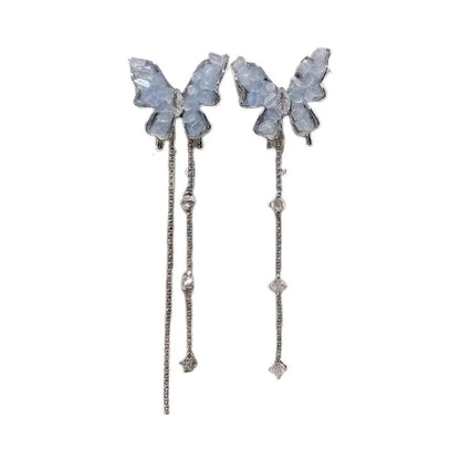 1 Pair Sweet Butterfly Plating Alloy Drop Earrings