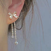 1 Pair Sweet Commute Flower Plating Inlay Alloy Artificial Diamond Earrings