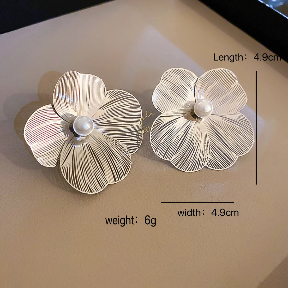 1 Pair Sweet Flower Alloy Ear Studs