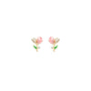 1 Pair Sweet Flower Enamel Plating Alloy Ear Studs