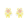 1 Pair Sweet Flower Copper Ear Studs