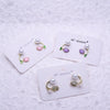 1 Pair Sweet Flower Enamel Plating Inlay Alloy Artificial Pearls Glass Earrings