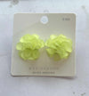 1 Pair Sweet Flower Inlay Alloy Pearl Drop Earrings