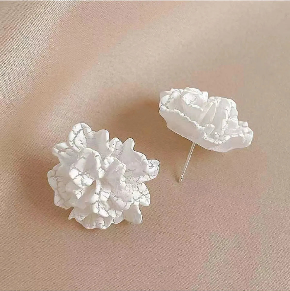 1 Pair Sweet Flower Plastic Ear Studs