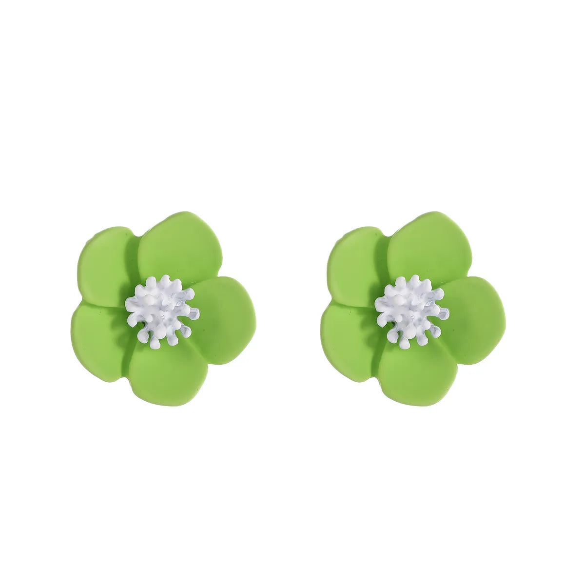 1 Pair Sweet Flower Stoving Varnish Alloy Ear Cuffs