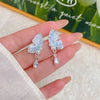 1 Pair Sweet Heart Shape Butterfly Zinc Alloy Ear Studs