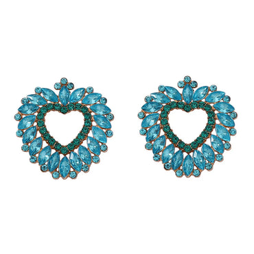 1 Pair Sweet Heart Shape Zinc Alloy Ear Studs