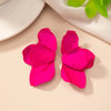 1 Pair Sweet Korean Style Flower Plating Alloy Drop Earrings