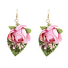 1 Pair Sweet Pastoral Flower Drop Earrings