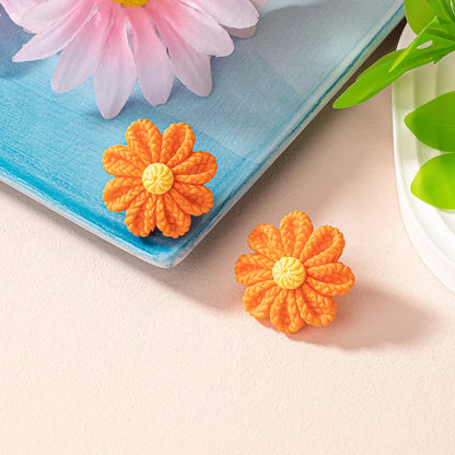 1 Pair Sweet Pastoral Flower Flowers Arylic Ear Studs