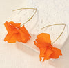 1 Pair Sweet Pastoral Petal Arylic Drop Earrings