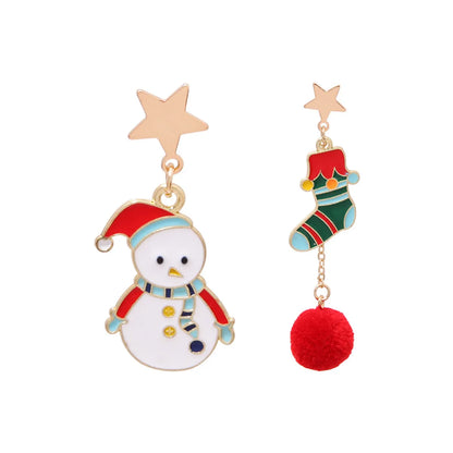 1 Pair Sweet Penguin Enamel Alloy Drop Earrings