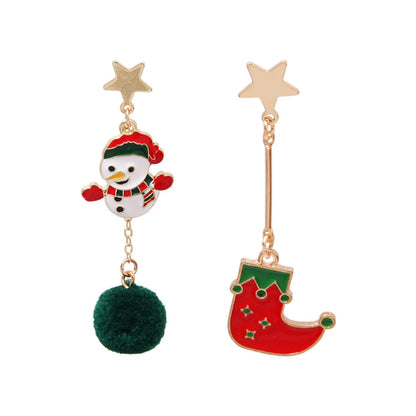 1 Pair Sweet Penguin Enamel Alloy Drop Earrings