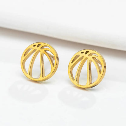 1 Pair Sweet Simple Style Animal Polishing 304 Stainless Steel 18K Gold Plated Ear Studs