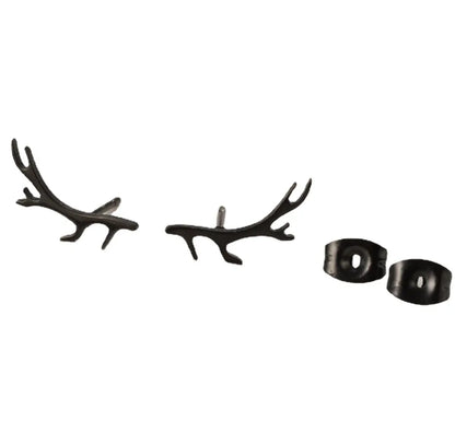 1 Pair Sweet Simple Style Antlers Plating 304 Stainless Steel 18K Gold Plated Ear Studs