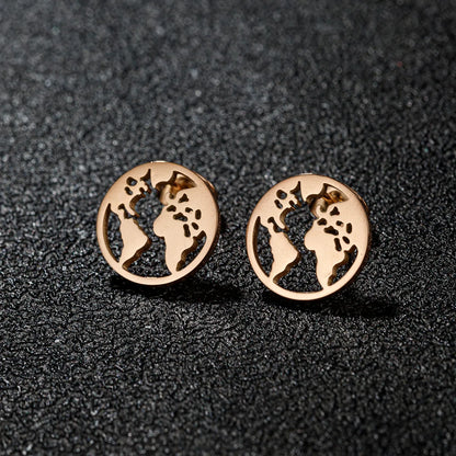 1 Pair Sweet Simple Style Artistic Animal Irregular Polishing Plating 304 Stainless Steel 18K Gold Plated Ear Studs