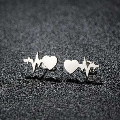 1 Pair Sweet Simple Style Artistic Animal Irregular Polishing Plating 304 Stainless Steel 18K Gold Plated Ear Studs