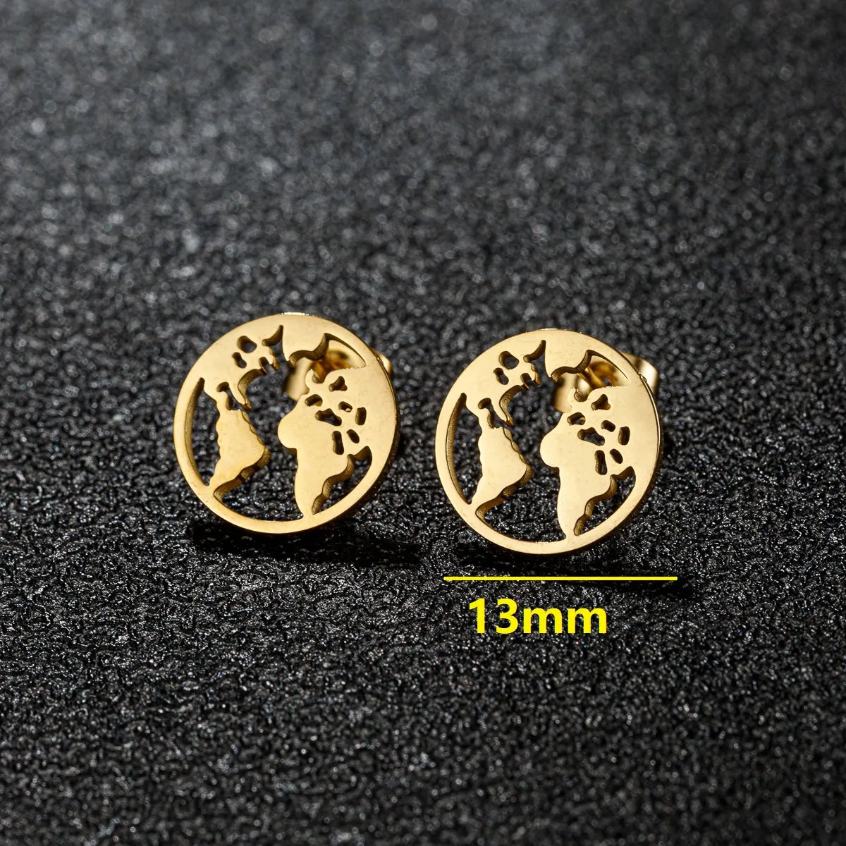 1 Pair Sweet Simple Style Artistic Animal Irregular Polishing Plating 304 Stainless Steel 18K Gold Plated Ear Studs