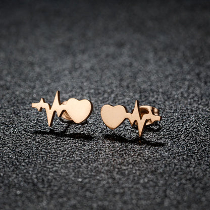 1 Pair Sweet Simple Style Artistic Animal Irregular Polishing Plating 304 Stainless Steel 18K Gold Plated Ear Studs