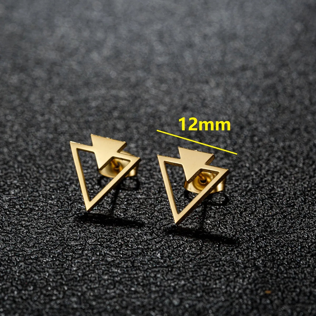 1 Pair Sweet Simple Style Artistic Heart Shape Butterfly Polishing 304 Stainless Steel 18K Gold Plated Ear Studs