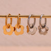 1 Pair Sweet Simple Style Classic Style Flower Plating Stainless Steel 18k Gold Plated Drop Earrings