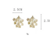 1 Pair Sweet Simple Style Flower Alloy Ear Studs