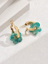 1 Pair Sweet Simple Style Flower Plating Arylic Drop Earrings