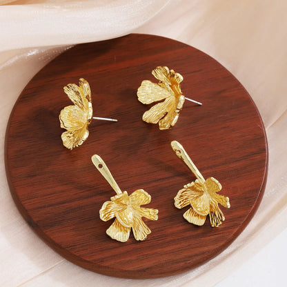 1 Pair Sweet Simple Style Flower Zinc Alloy Ear Studs