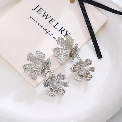 1 Pair Sweet Simple Style Flower Zinc Alloy Ear Studs