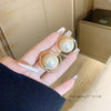 1 Pair Sweet Simple Style Round Inlay Imitation Pearl Alloy Artificial Pearls Ear Studs