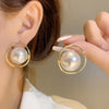1 Pair Sweet Simple Style Round Inlay Imitation Pearl Alloy Artificial Pearls Ear Studs