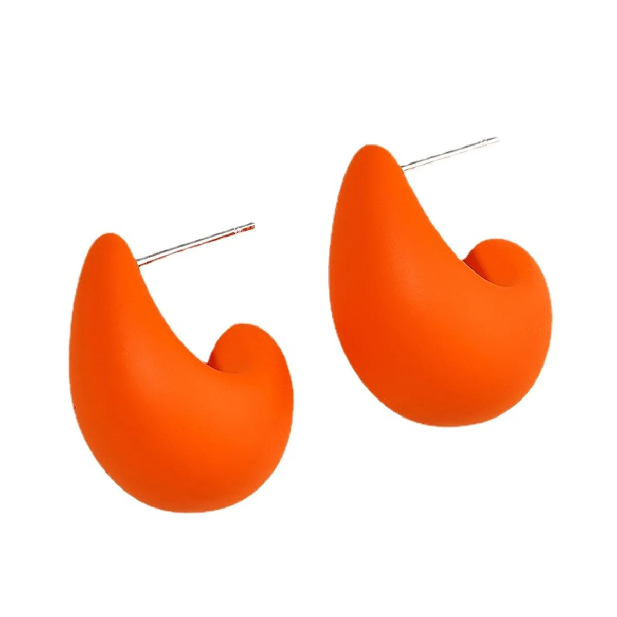 1 Pair Sweet Simple Style Water Droplets Plastic Resin Ear Studs