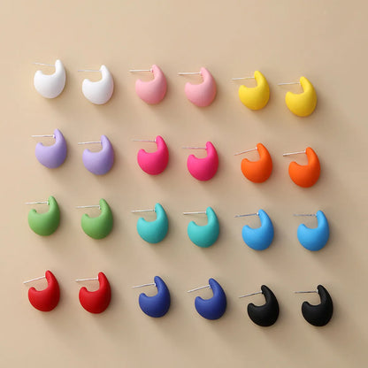 1 Pair Sweet Water Droplets Resin Ear Studs