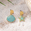 1 Pair Vacation Beach Shell Zinc Alloy Drop Earrings