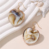1 Pair Vacation Beach Simple Style Scallop Starfish Conch Alloy Plastic Drop Earrings