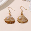 1 Pair Vacation Beach Simple Style Scallop Starfish Conch Alloy Plastic Drop Earrings