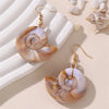 1 Pair Vacation Beach Simple Style Scallop Starfish Conch Alloy Plastic Drop Earrings