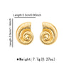 1 Pair Vacation Beach Starfish Coral Plating 304 Stainless Steel Ear Studs