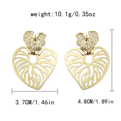 1 Pair Vacation Bohemian Round Heart Shape Patchwork Plating Inlay 304 Stainless Steel Natural Stone 14K Gold Plated Drop Earrings