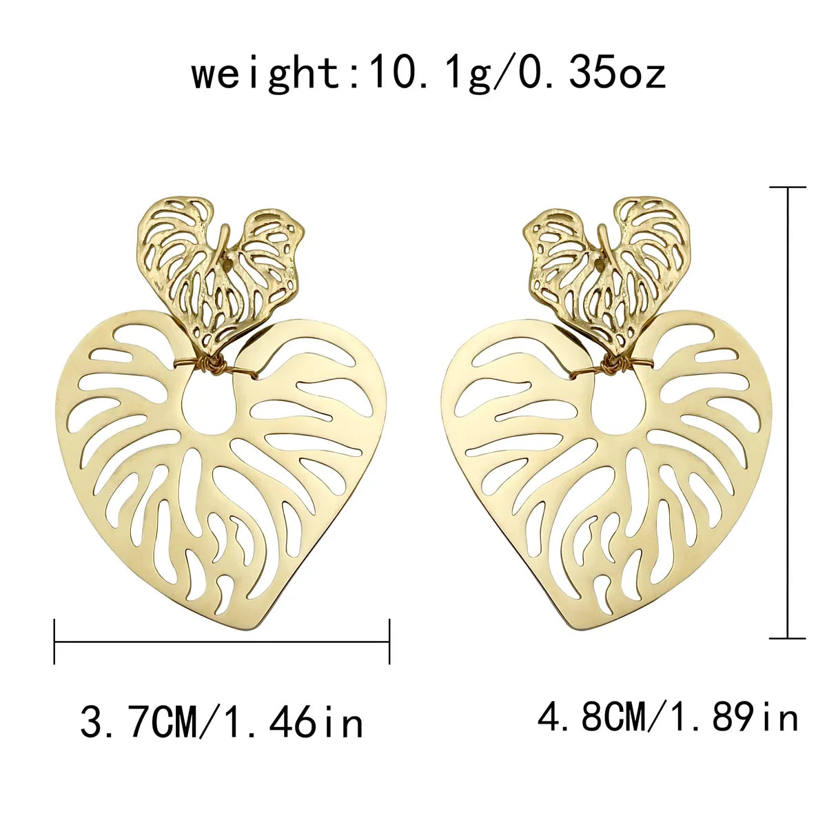 1 Pair Vacation Bohemian Round Heart Shape Patchwork Plating Inlay 304 Stainless Steel Natural Stone 14K Gold Plated Drop Earrings