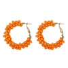 1 Pair Vacation Circle Plastic Resin Women'S Hoop Earrings