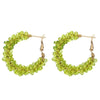 1 Pair Vacation Circle Plastic Resin Women'S Hoop Earrings